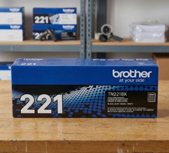 Genuine Brother TN221 Toner 4-Pack BK/C/M/Y HL-3170CDW MFC-9340CDW New