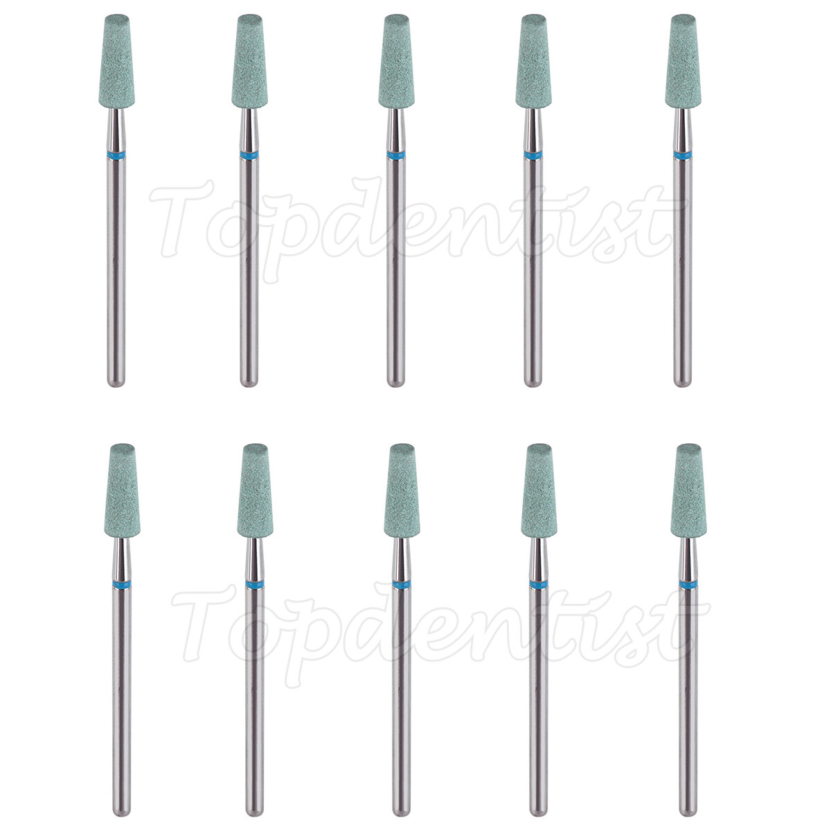 10X Dental Ceramic Diamond Bur Medium Polisher CD2123 Grinder Zirconia Porcelain