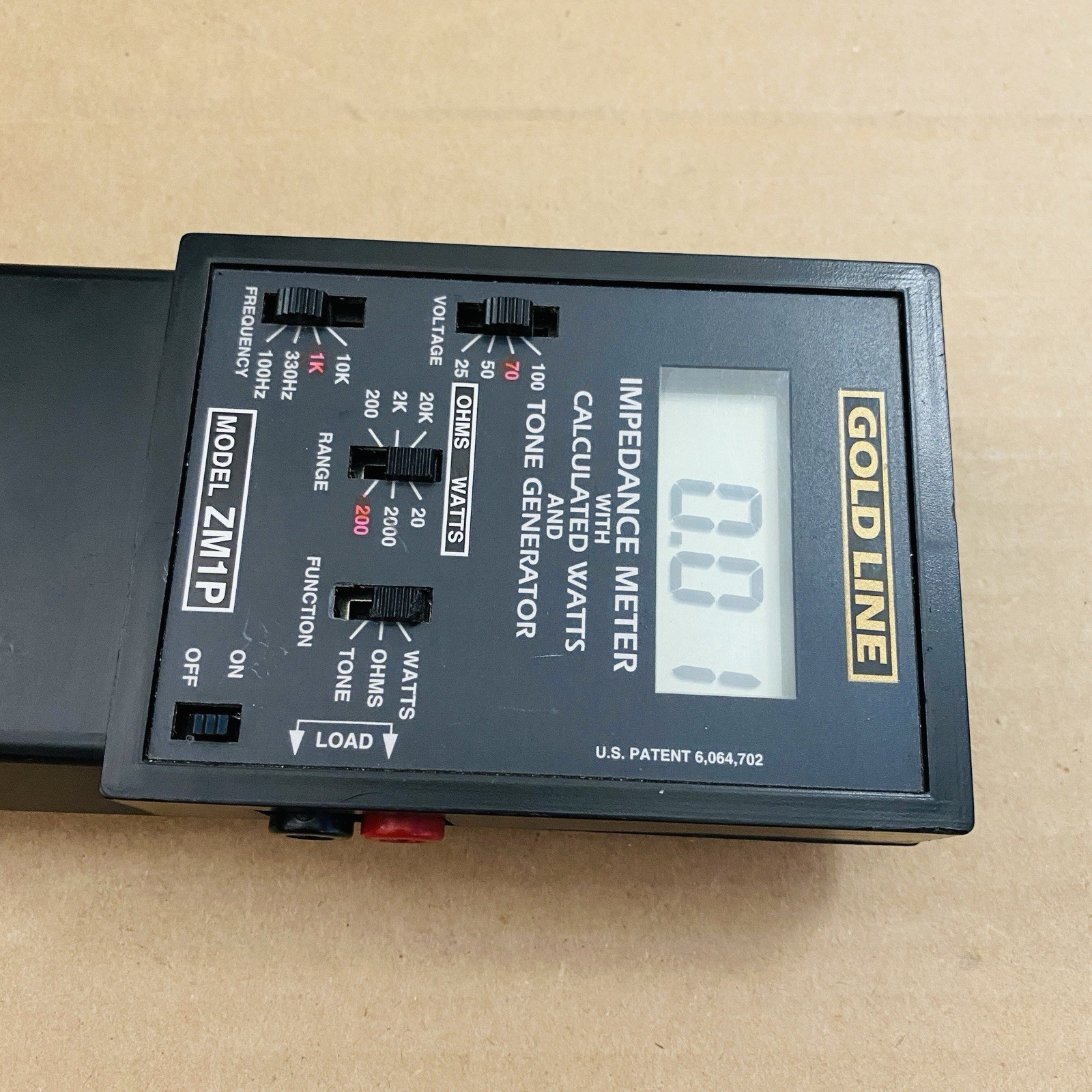 Goldline ZM1P Impedance Meter with Overload Protection – Meter Device ONLY