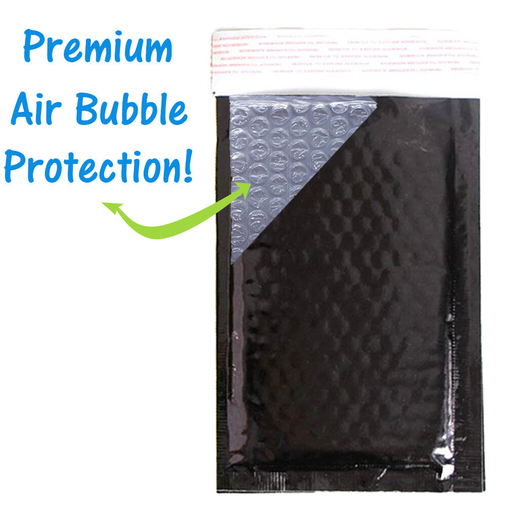 4×8″ Metallic Bubble Mailers Padded Shipping Poly Mailing Envelopes Combo Pack