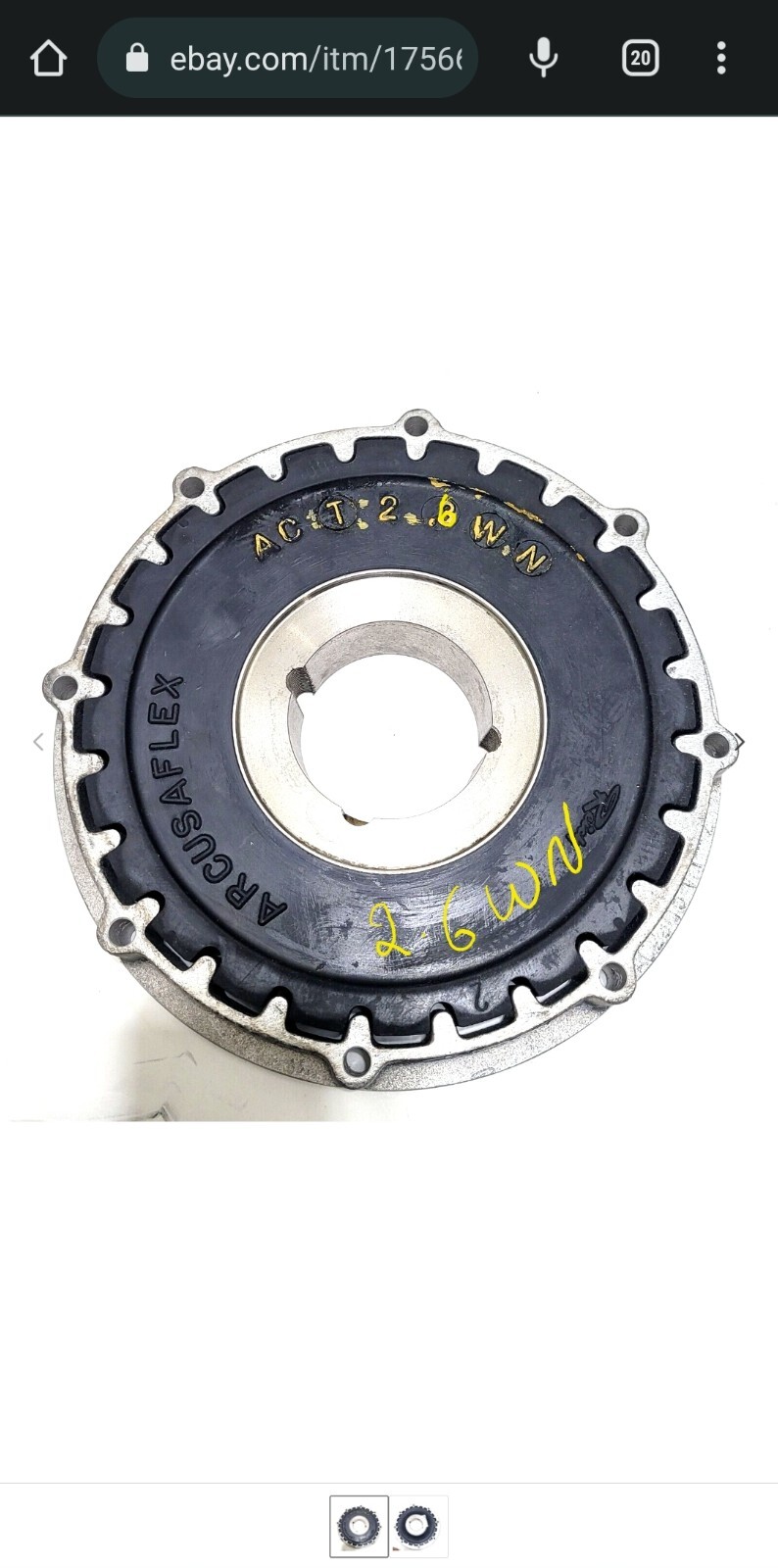 ACT2.6WN Reich Arcusaflex Drive Coupler