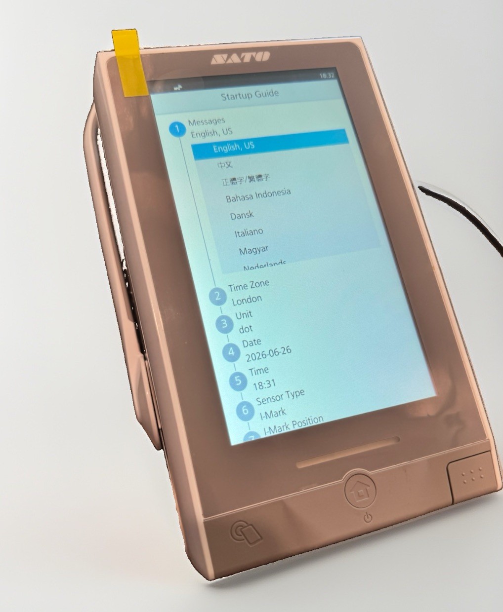 SATO FX3-LX Touchscreen Thermal Label Printer – USB Wi-Fi Bluetooth Ethernet