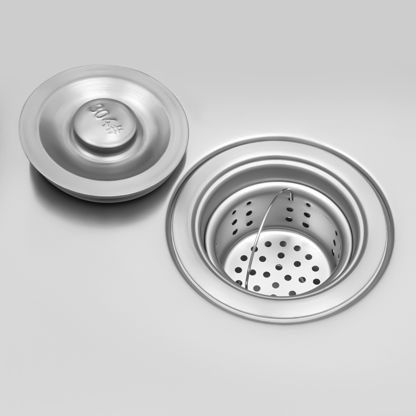 22″L x 19″W x 12″H Stainless Steel Mop Sink Utility Floor Mount Mop Basin Silver