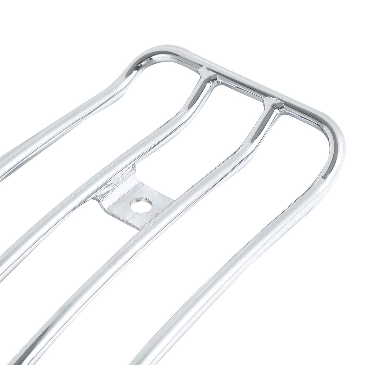 Chrome Solo Seat Luggage Rack For FLHTC Touring 1997-2024
