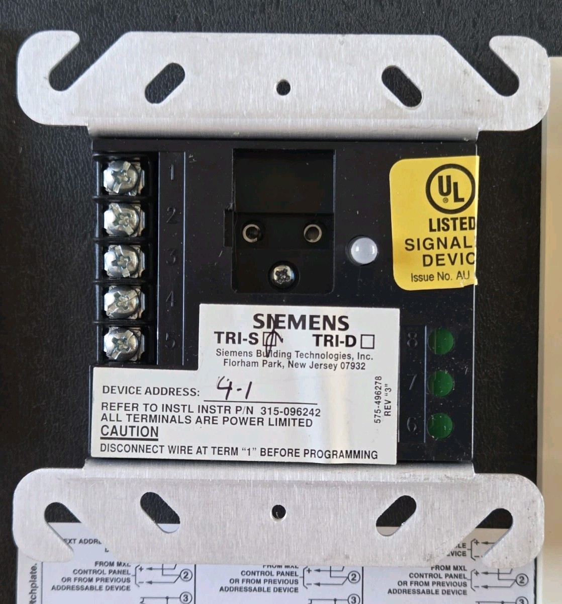 SIEMENS TRI-S SINGLE INPUT INTELLIGENT INTERFACE MODULE 575-496278 – NEW 5 AVAIL