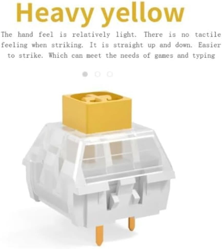 Box Heavy Dark Yellow Burnt Orange Pale Blue DIY Mechanical 30pcs Dark Yellow