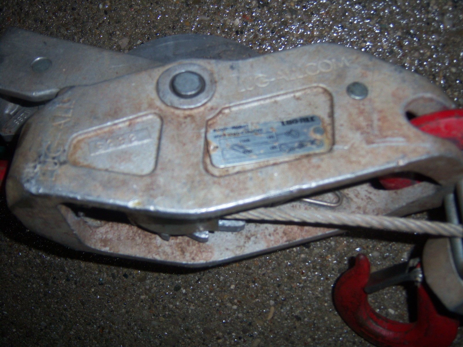 NICE LUG-ALL MODEL 3000-10 1 1/2 Ton Hoist Come Along CAPACITY 3000 Lbs