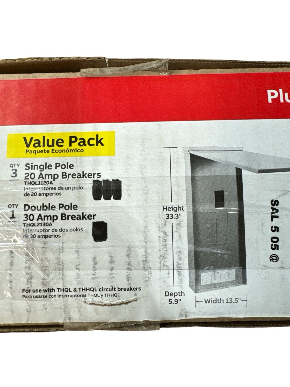 ABB 200A 20 Space 40 Circuit Outdoor Main Breaker Panel Value Pack PAM2020RPA