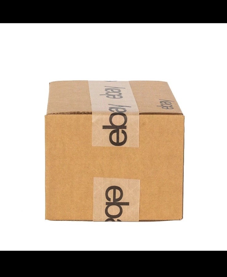 8″ x 6″ x 4″ Corrugated Boxes – Black eBay Logo – 8x6x4 32 ECT Qty 25