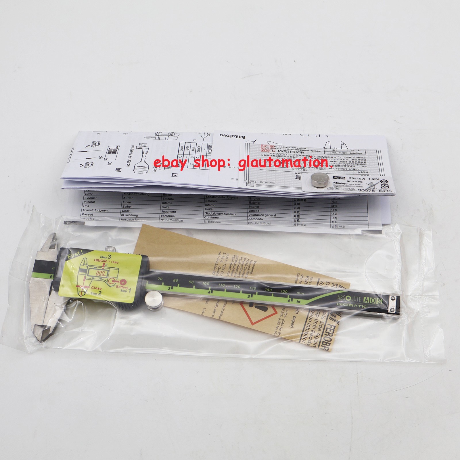 Mitutoyo Digital Caliper Standard 500-196-30 0-150mm 0-6 Absolute AOS Digimatic
