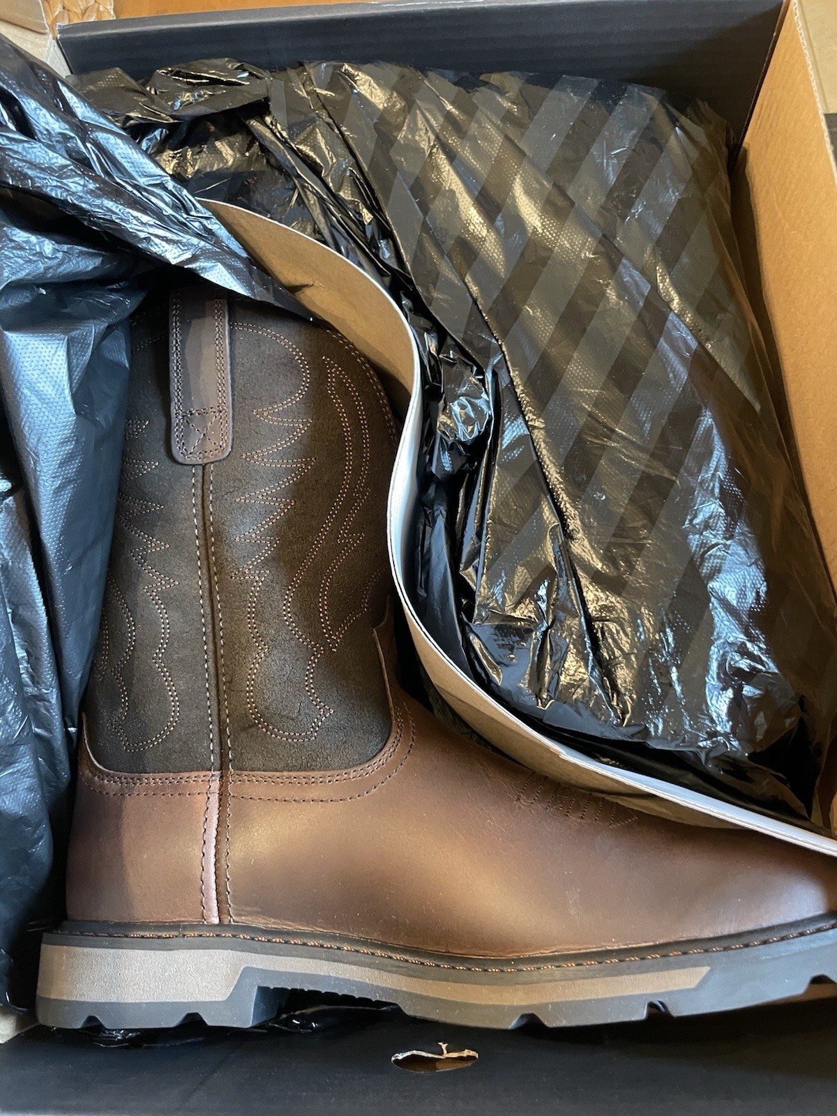 Ariat Groundbreaker Pull-On Men’s Boots 10 D Medium Brown EH Soft Toe 10014238