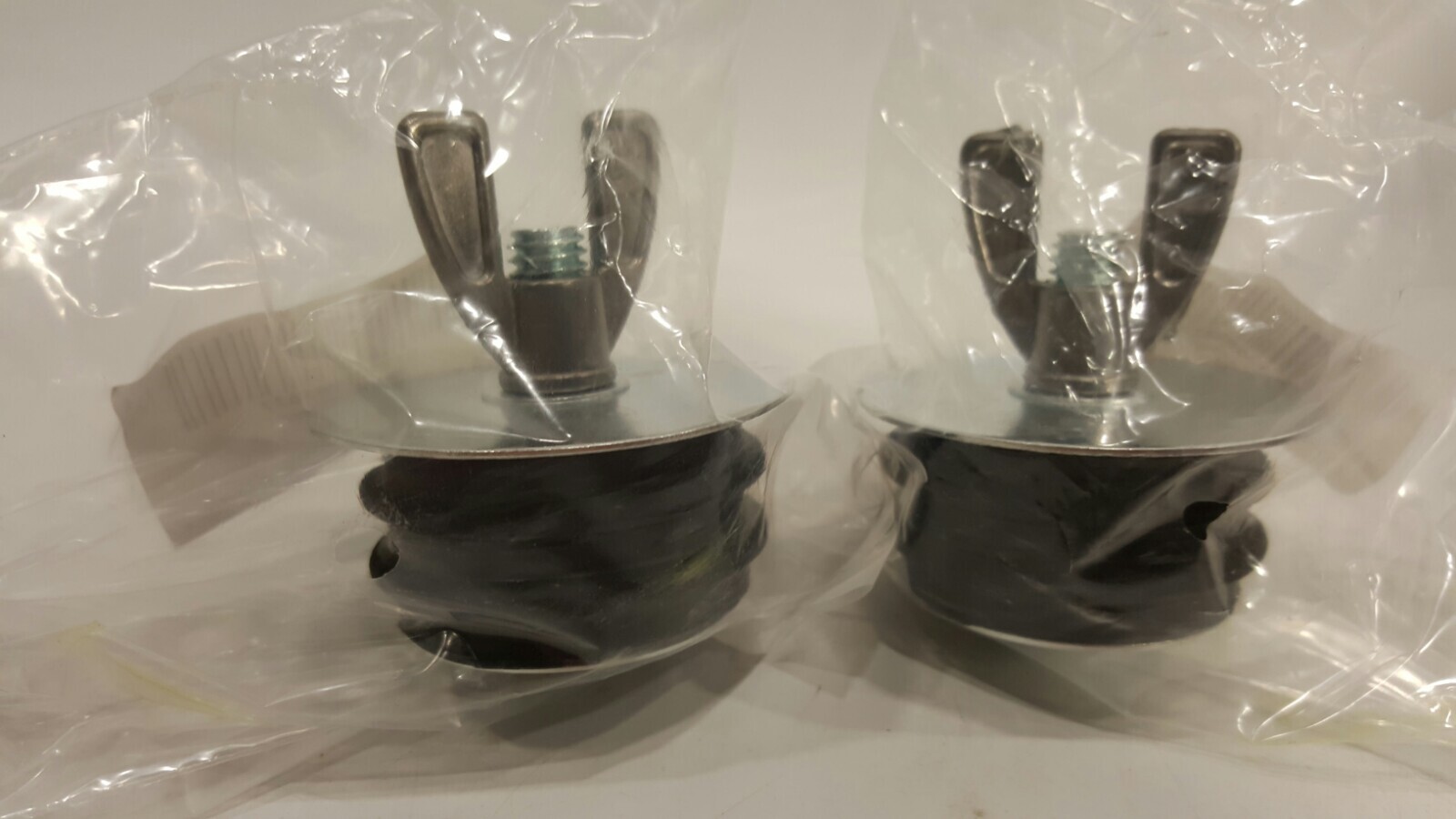 IPS Corp Plastic Rubber Wing Nut 88387 Plubing PLUG TESTS 2 DRAIN PIPE SET OF 2