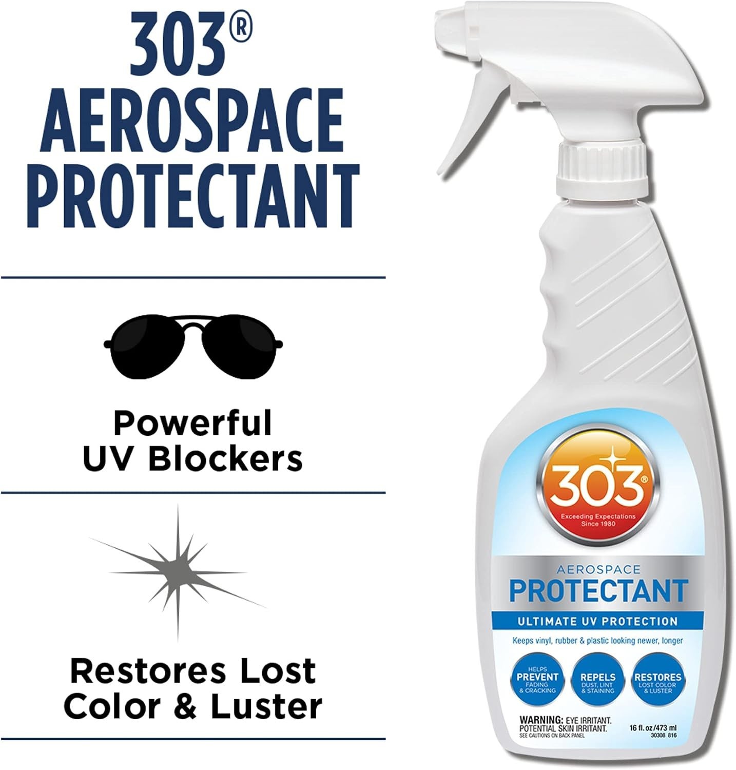 308 Aerospace Protectant for Vinyl, Plastic & Rubber, 16 oz