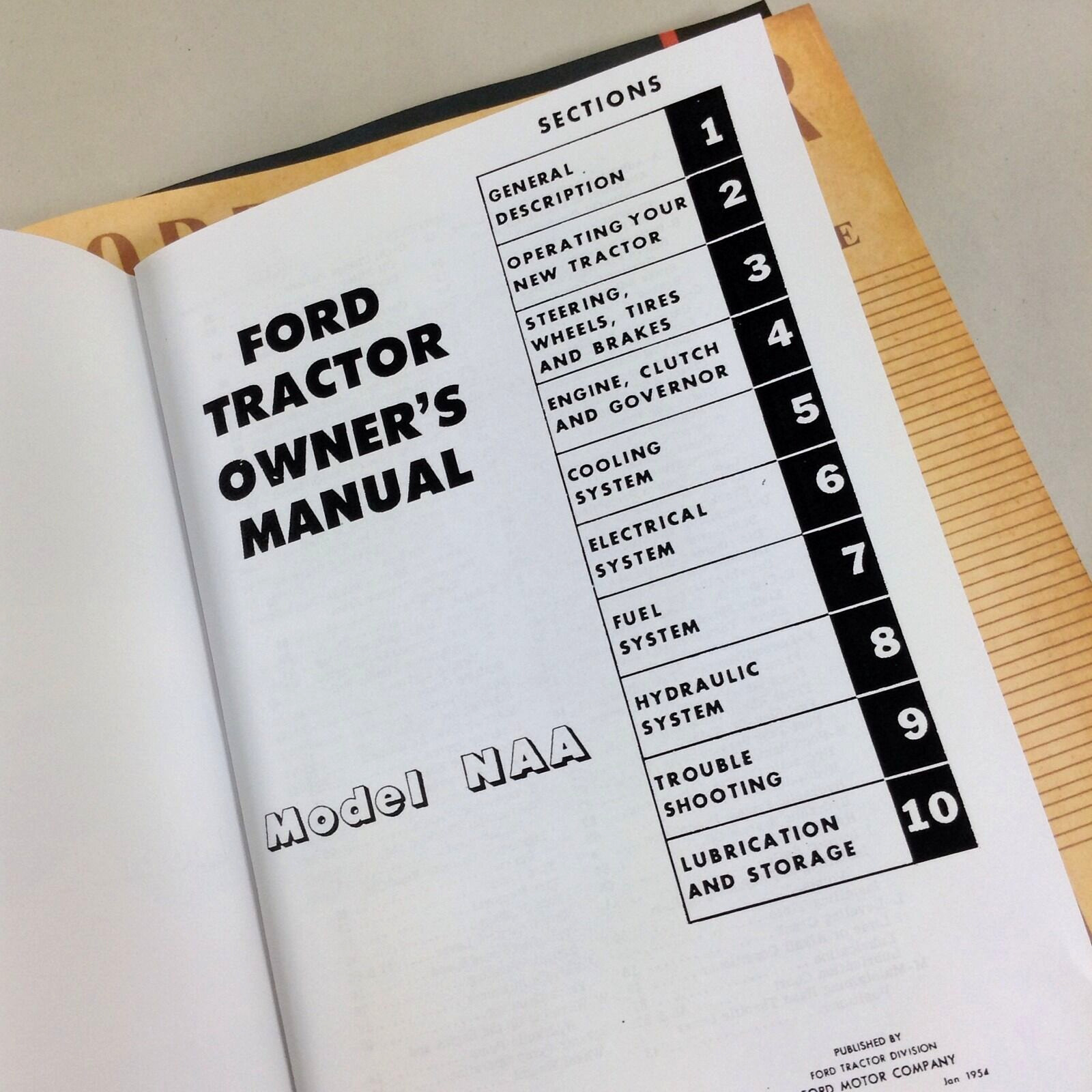 Lot Ford Naa Golden Jubilee Tractor Service Operators Parts Manuals Shop Repair