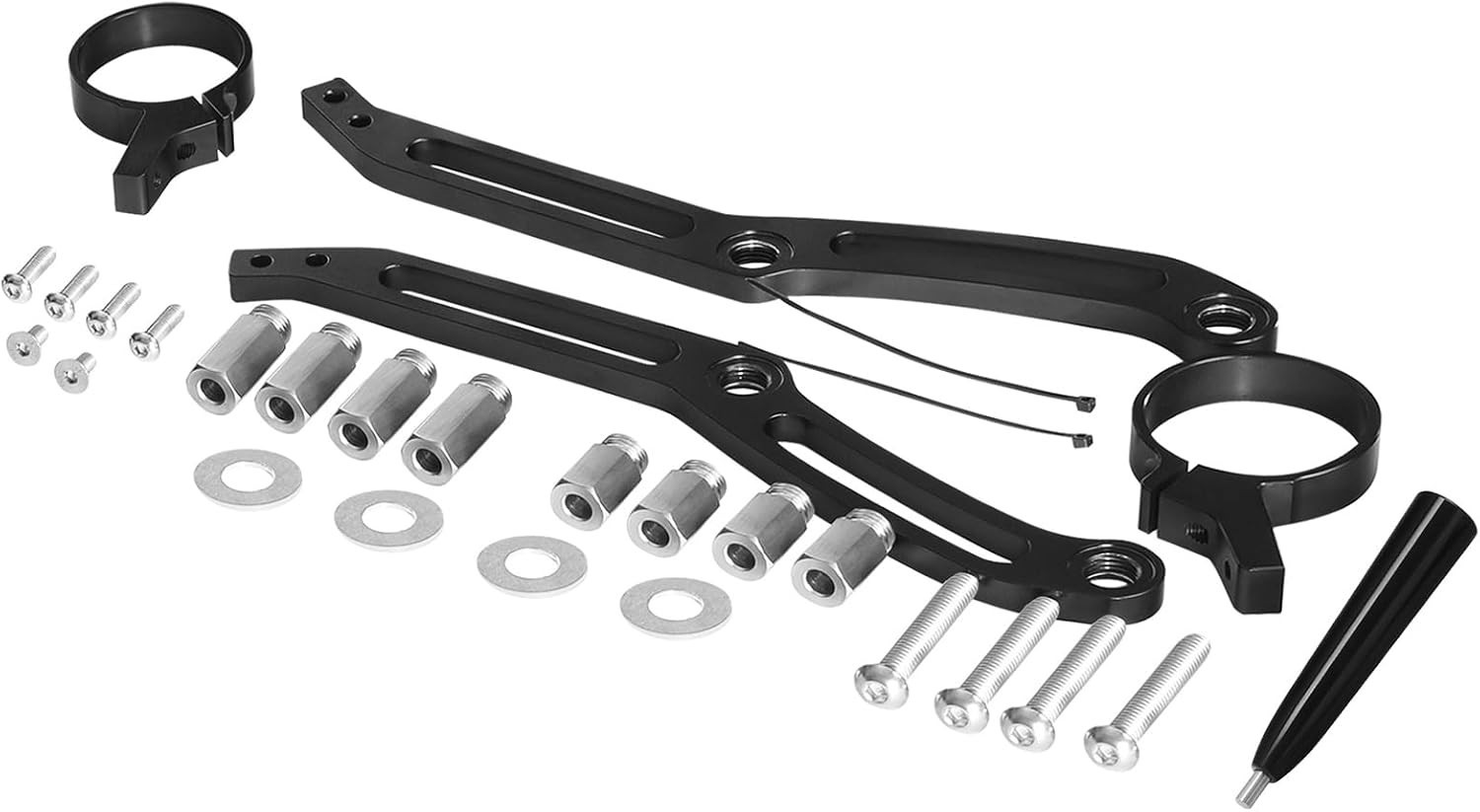 Motorcycle Remote Reservoir Shocks Bracket Mount Clamps for Touring 2014-2025