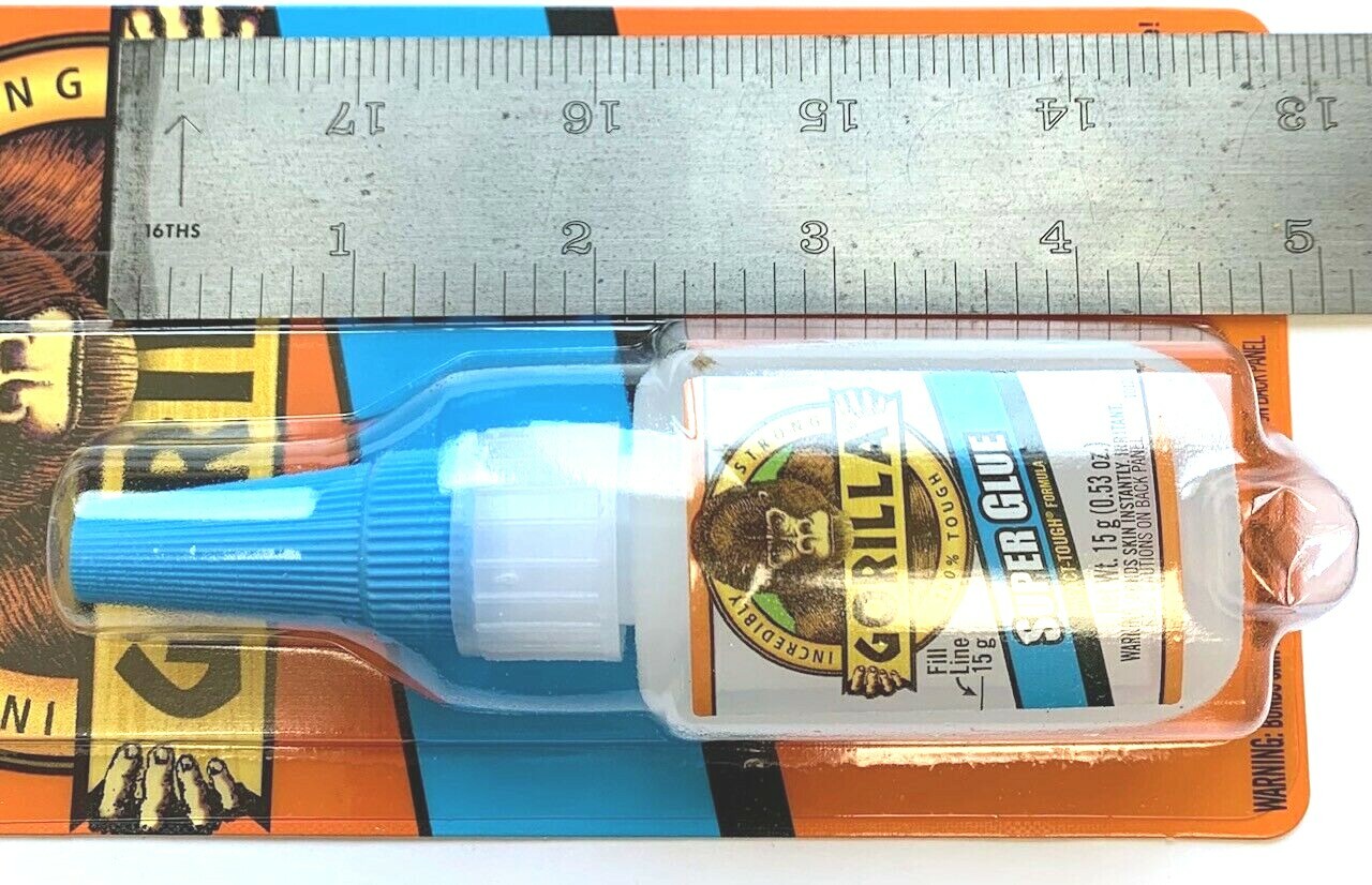 Gorilla Glue Super Glue 15g Bottle 10 seconds bonding, on most materials