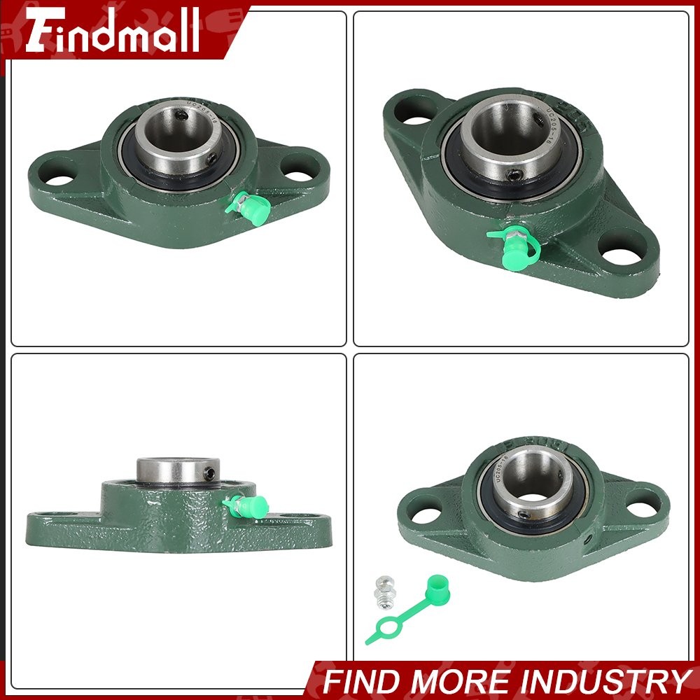 10 PCS UCFL205-16 Pillow Block Flange Bearing 1″ Bore 2 Bolt Solid Base