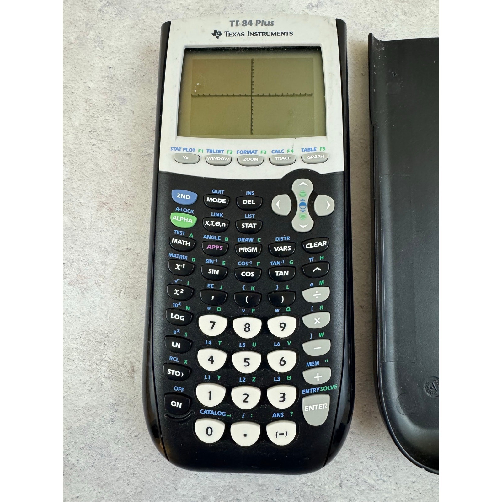 Texas Instruments TI-84 Plus Graphing Calculator W/Cover Tested And Works Great