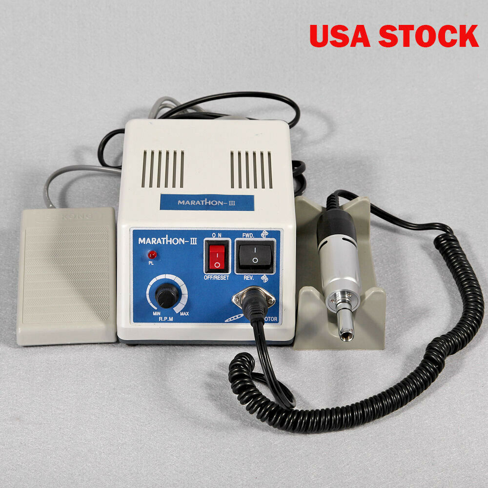 Dental Lab Marathon 35k rpm Electric Micro motor Polishing Burs Drill Handpiece