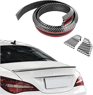 4.9Ft Rear Spoiler – 3D Glossy Roof Spoiler Trunk Material Type: Carbon Fiber