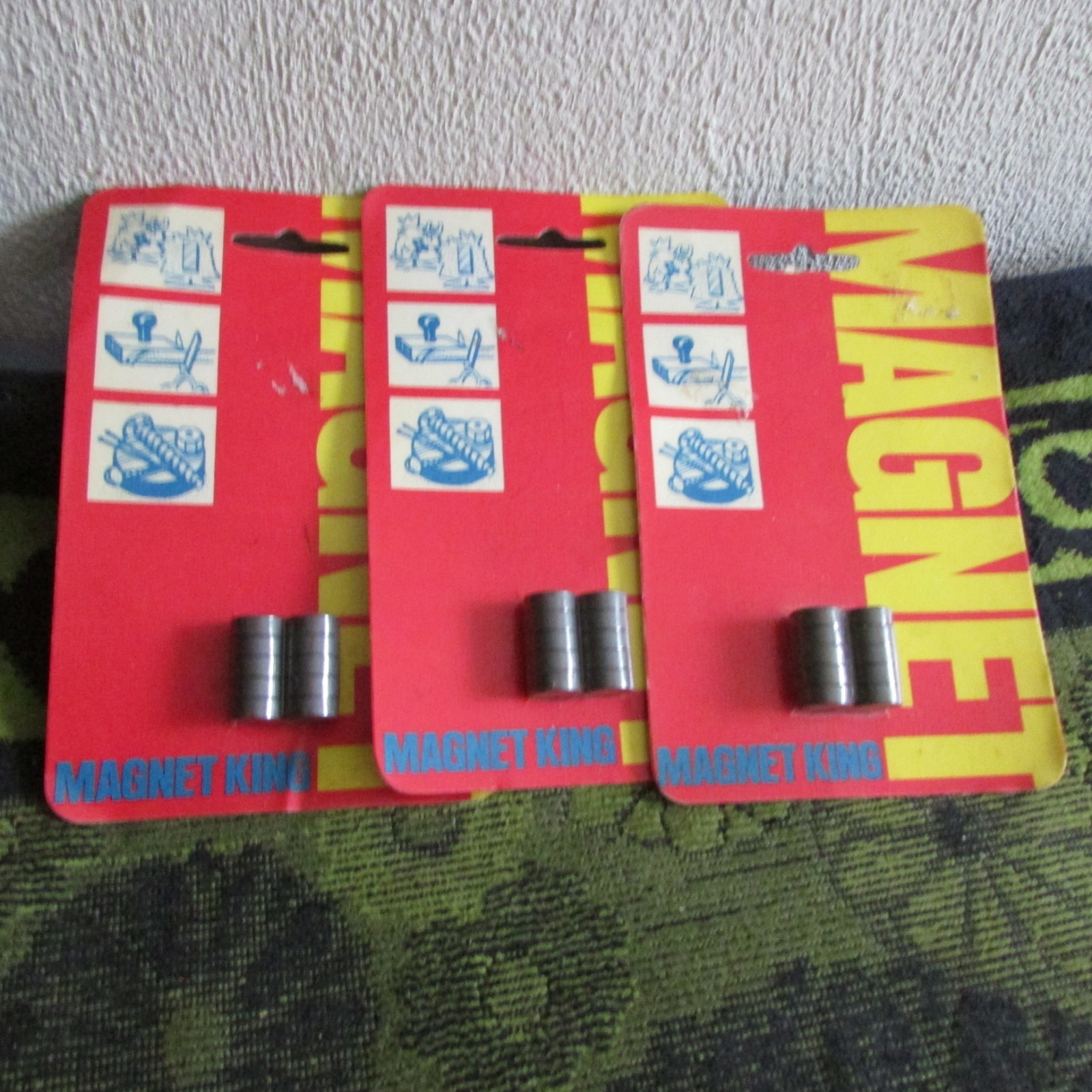 NOS, New. 3 Packs (30) Jobmaster Industrial, Kitchen, Everyday Use Magnets