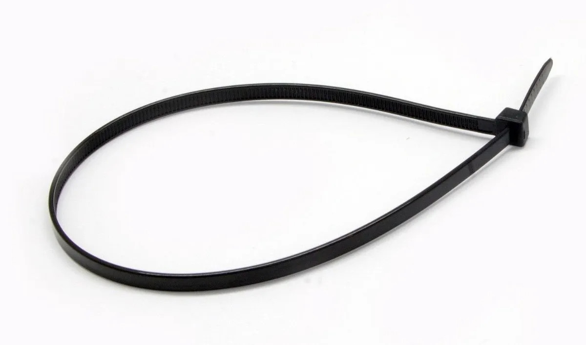 200 Strong Cable Wire Zip Ties 50lb Strength USTC Polyamide Black 8″ 188mm