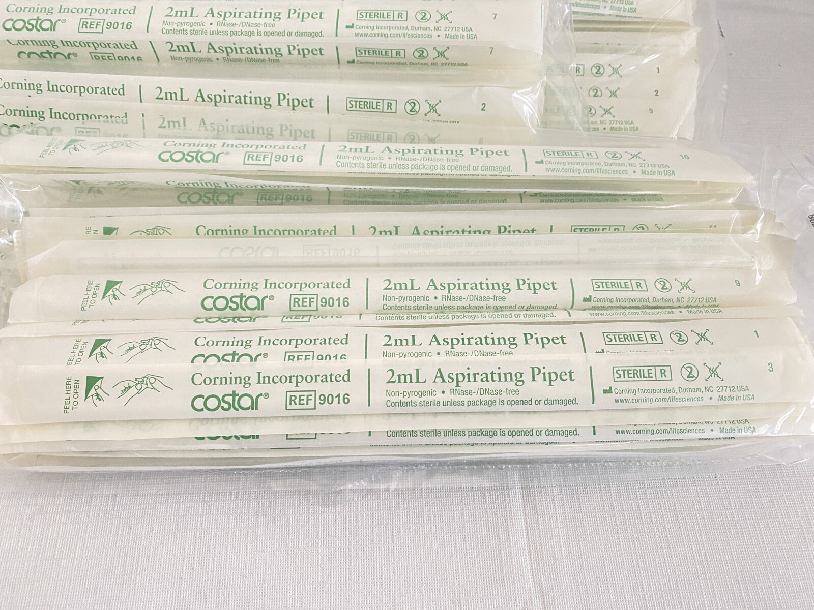 (200/Cs) CORNING Costar 2mL Polystyrene Aspirating Pipettes 277mm Length 9016