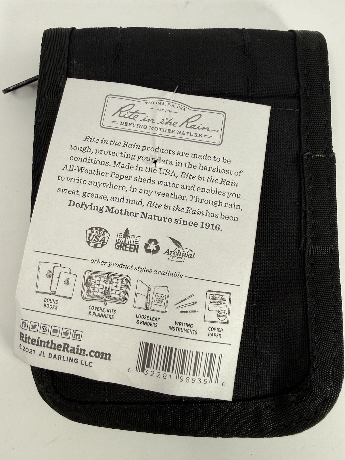 Rite in the Rain C935B Pocket Notebook Cover