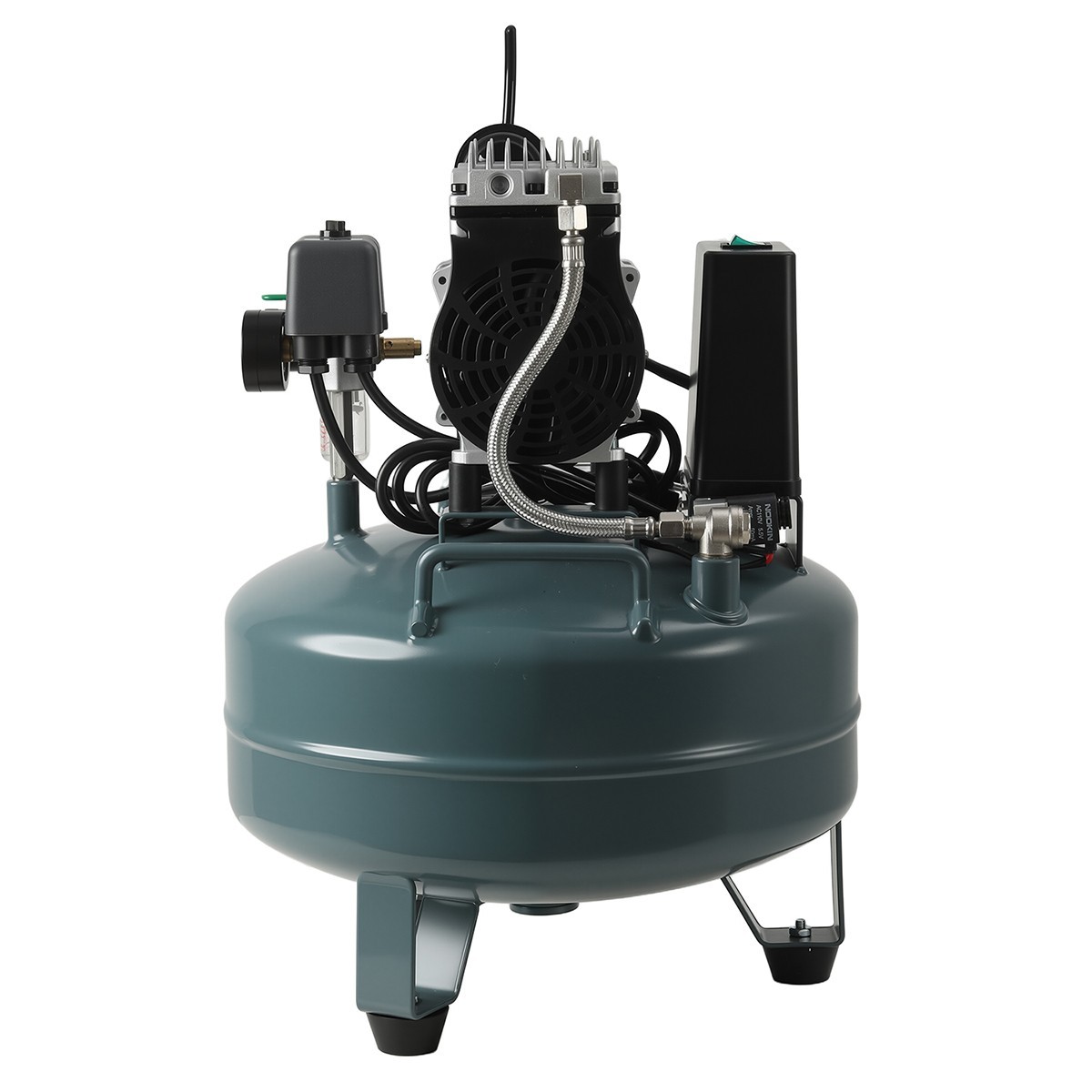 600W 24L Portable Dental Air Compressor Oil Free Silent Air Pump 110V