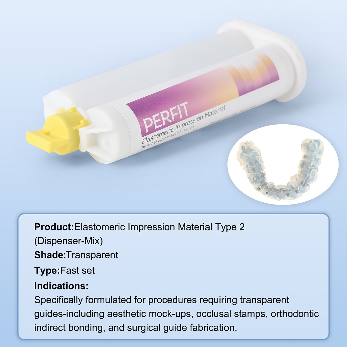AZDENT Dental Elastomeric Impression Material Regular Body Fast Set Type 2