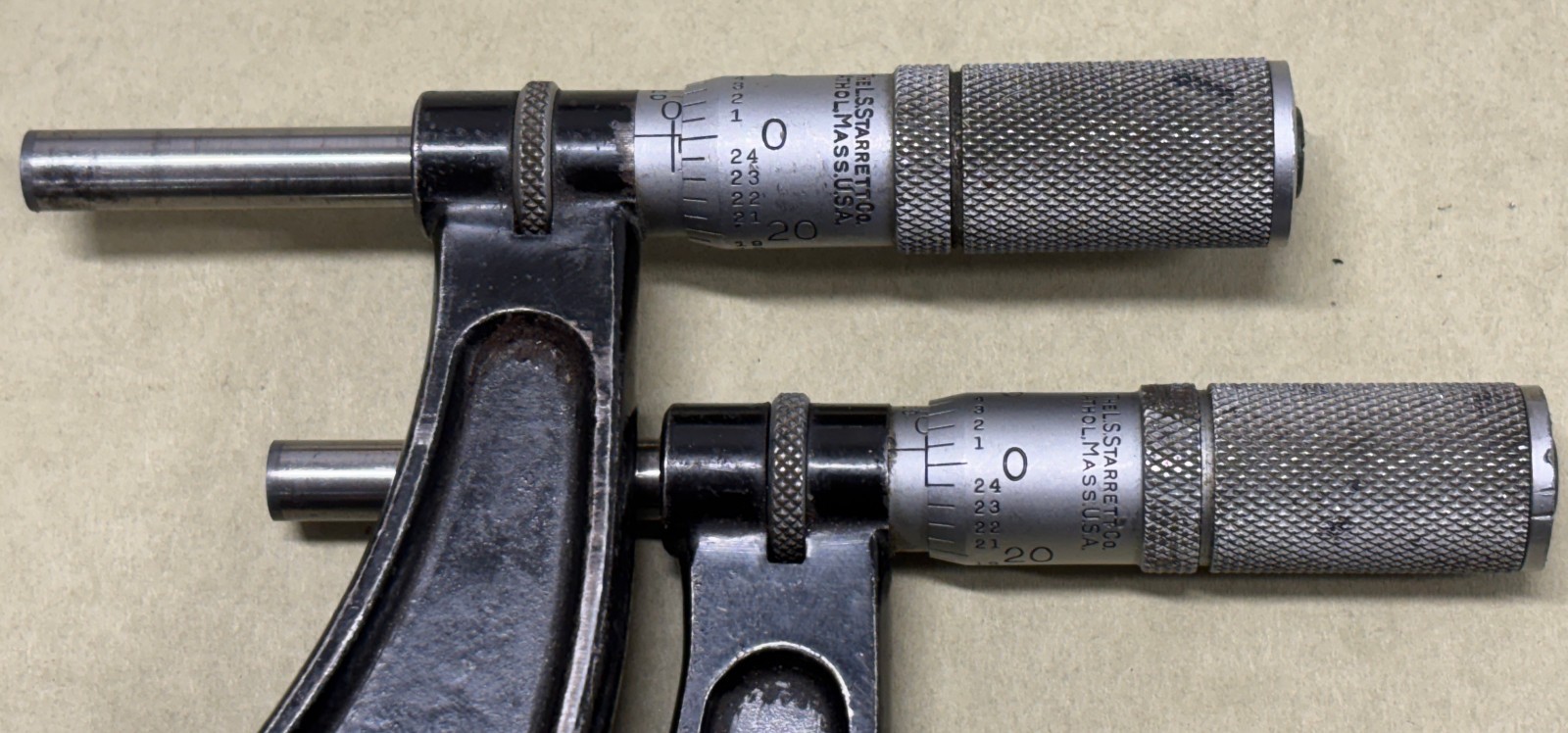 Starrett No. 436 Outside Micrometer Set 0-6″ Machinist Precision Tools USA 6 Pc