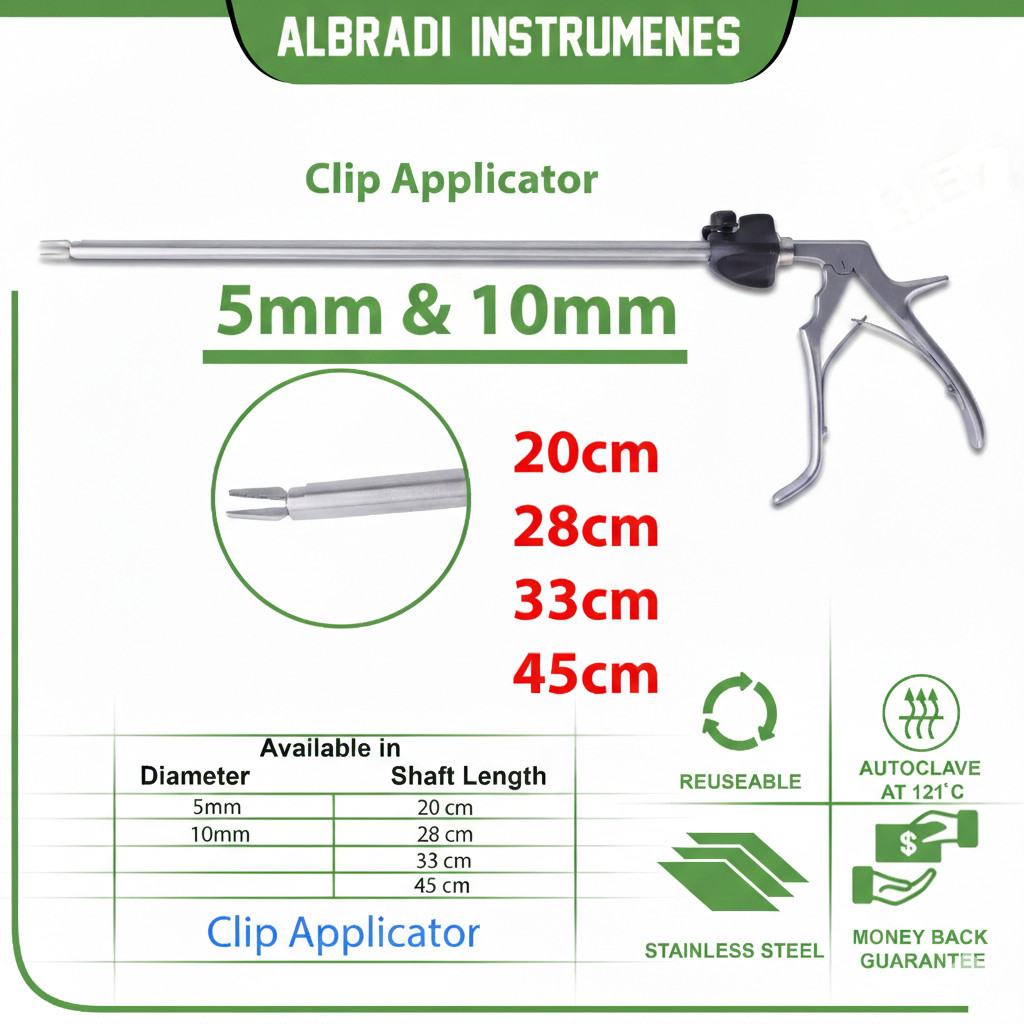 Laparoscopic Clip Applicator 5mm and 10mm Clip Applier Endoscopy Clip Applier