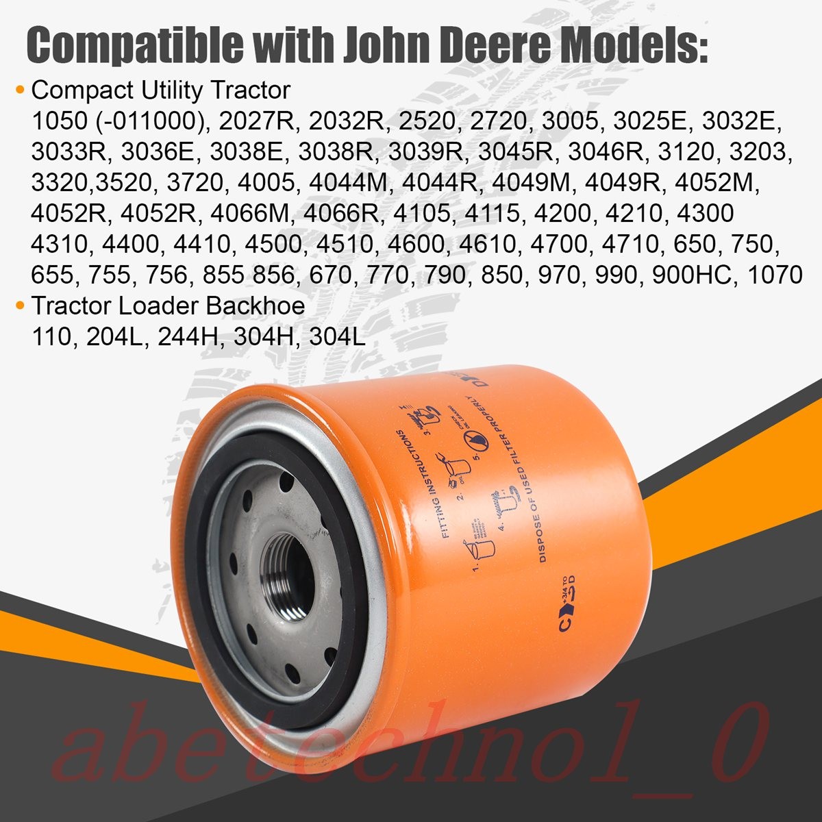 For John Deere 4105 4115 4200 4210 4300 4310 4400 4410 New Oil Filter M806419