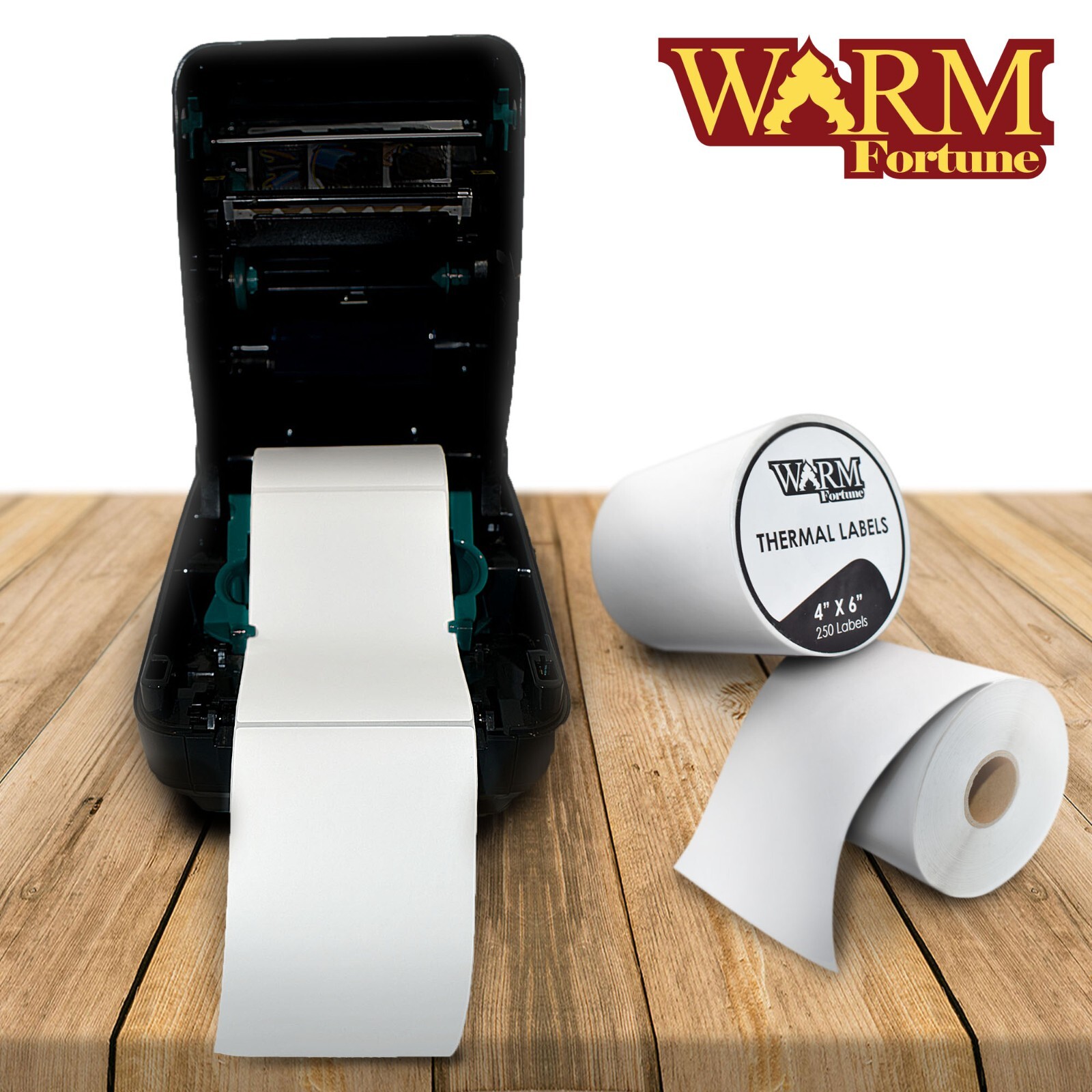 WF Direct Thermal Shipping Labels 4″ x 6″ 250 labels Per Roll – 2 ROLLS