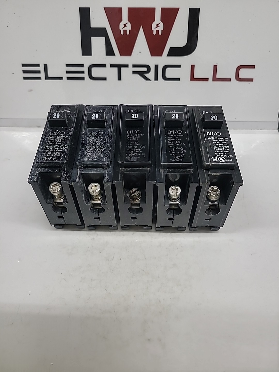 Cutler Hammer C120, Eaton BR120, 20 Amp 1 Pole Circuit Breaker