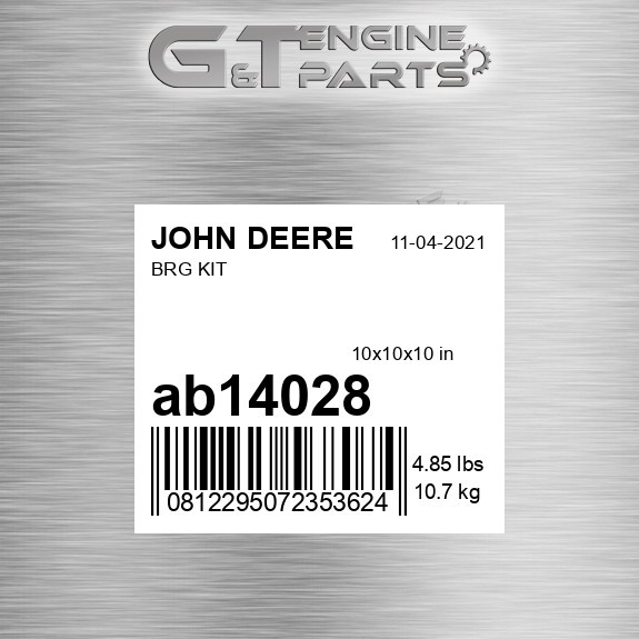 AB14028 BRG KIT fits JOHN DEERE (Surplus Open Box)
