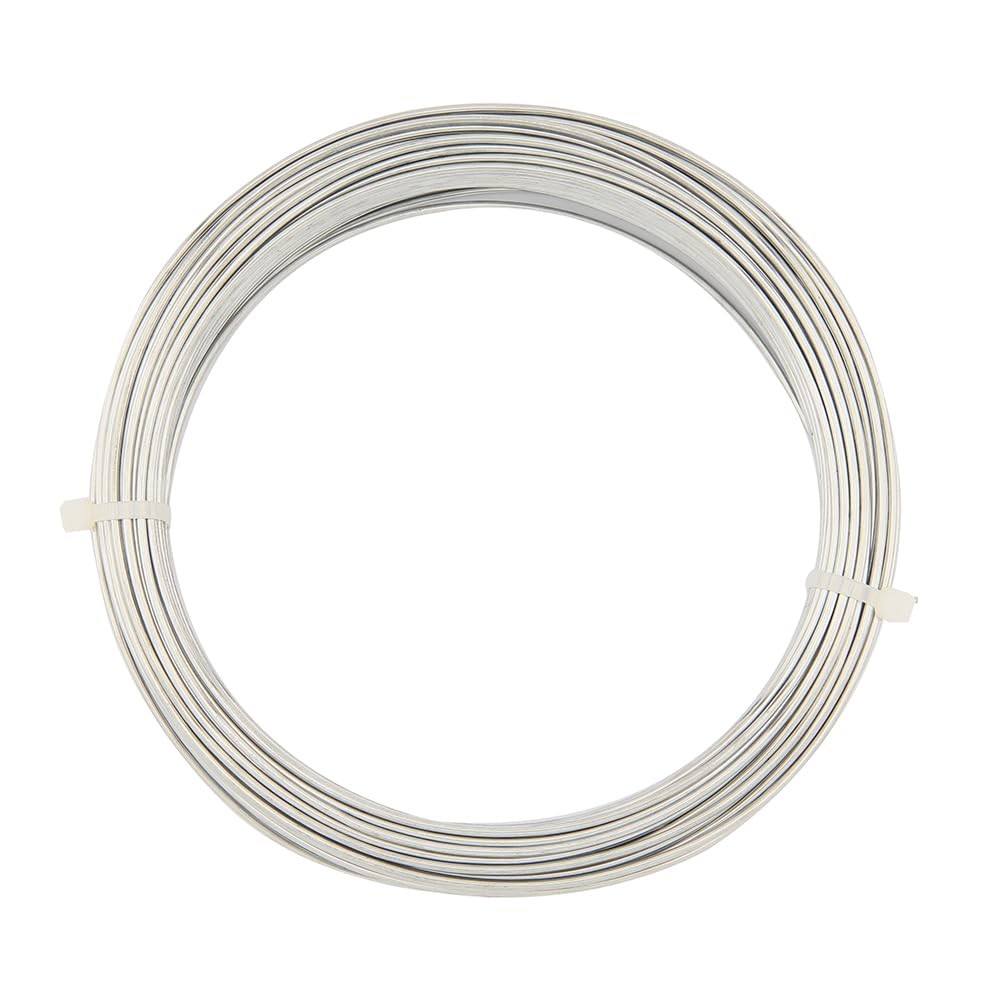 Galvanized Steel Utility Wire 14 Gauge SWG .080 Inch 2.032mm 100 Ft 30.5m Coil
