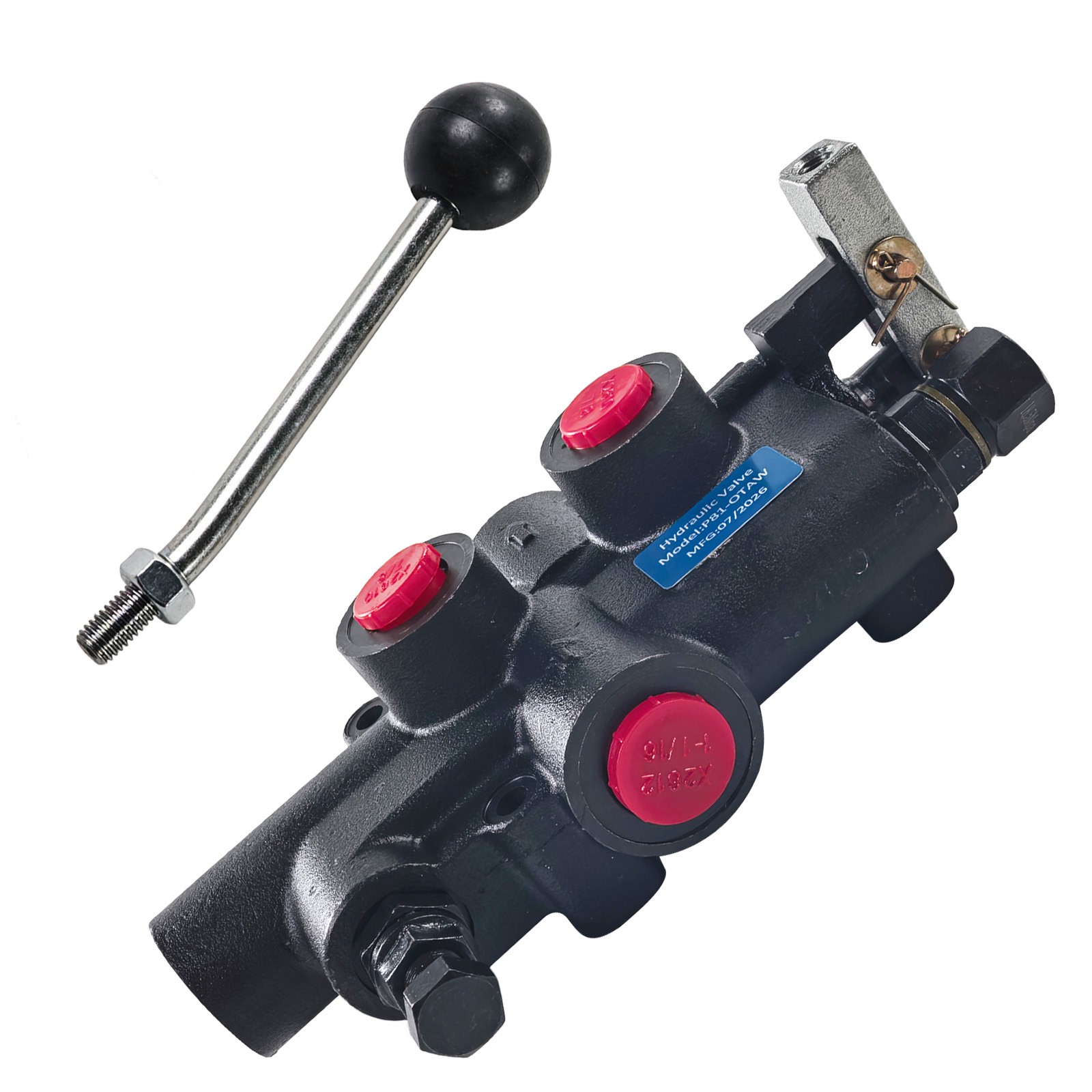 21GPM Log Splitter Control Valve 3625PSI SAE 10 12 Port Detent Auto Return Lever