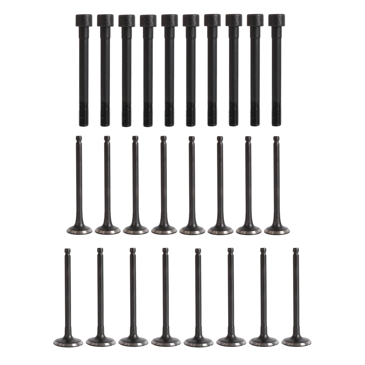 Head Gasket Set Bolts Intake Exhaust Valves for Hyundai Accent Kia Rio 1.6L 104P