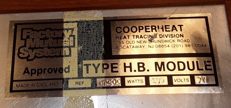 Cooperheat 0G200 Type H.B. Hopper Heating Module 12″x12″ 173W 97V