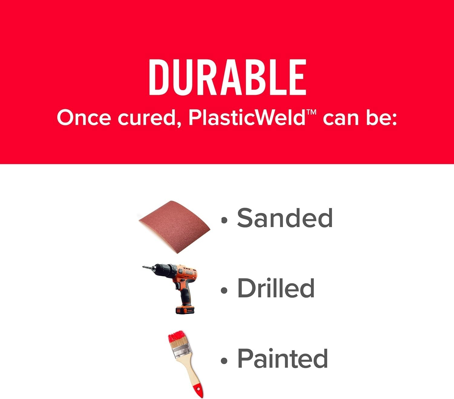 PlasticWeld Epoxy Putty – Heat Resistant Adhesive for Automotive & Marine Uses