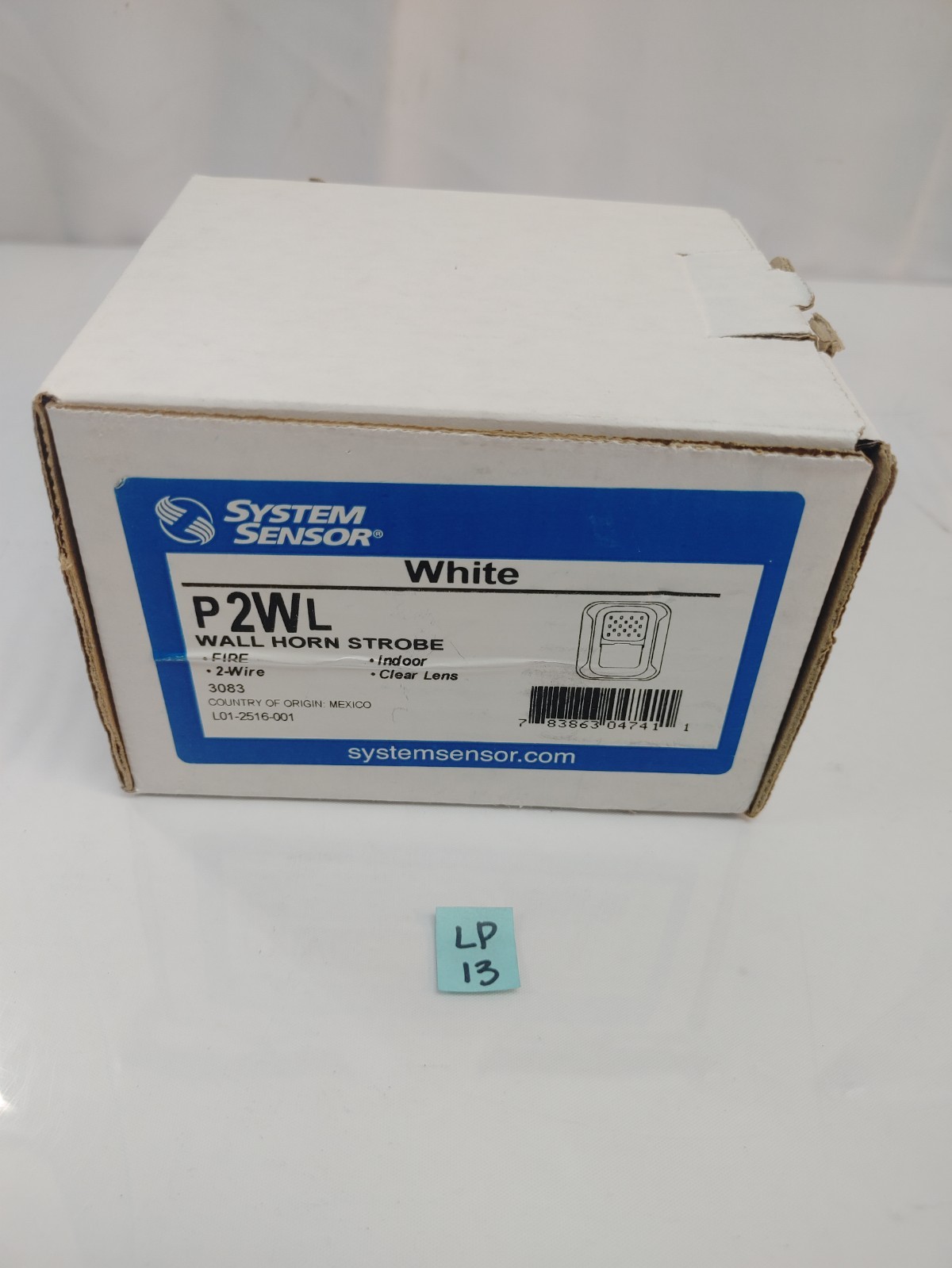 System Sensor P2WL Horn Strobe – White