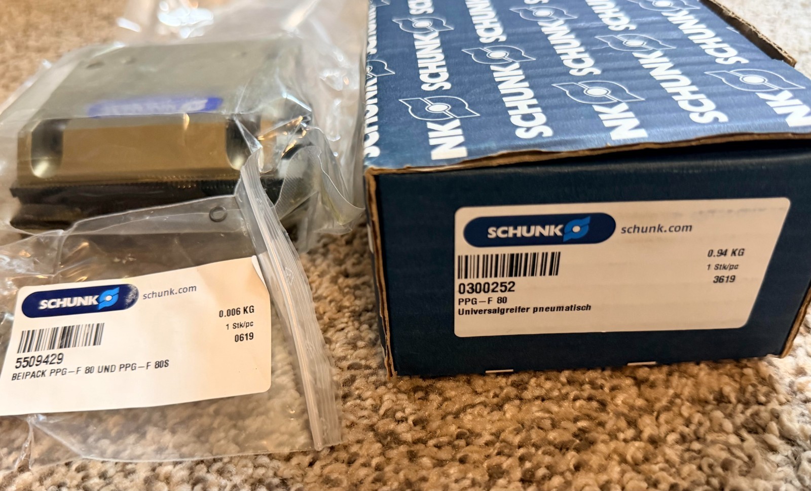SCHUNK PPG-F 80 – 0300252 – SEALED NEW IN BOX – NEVER USED