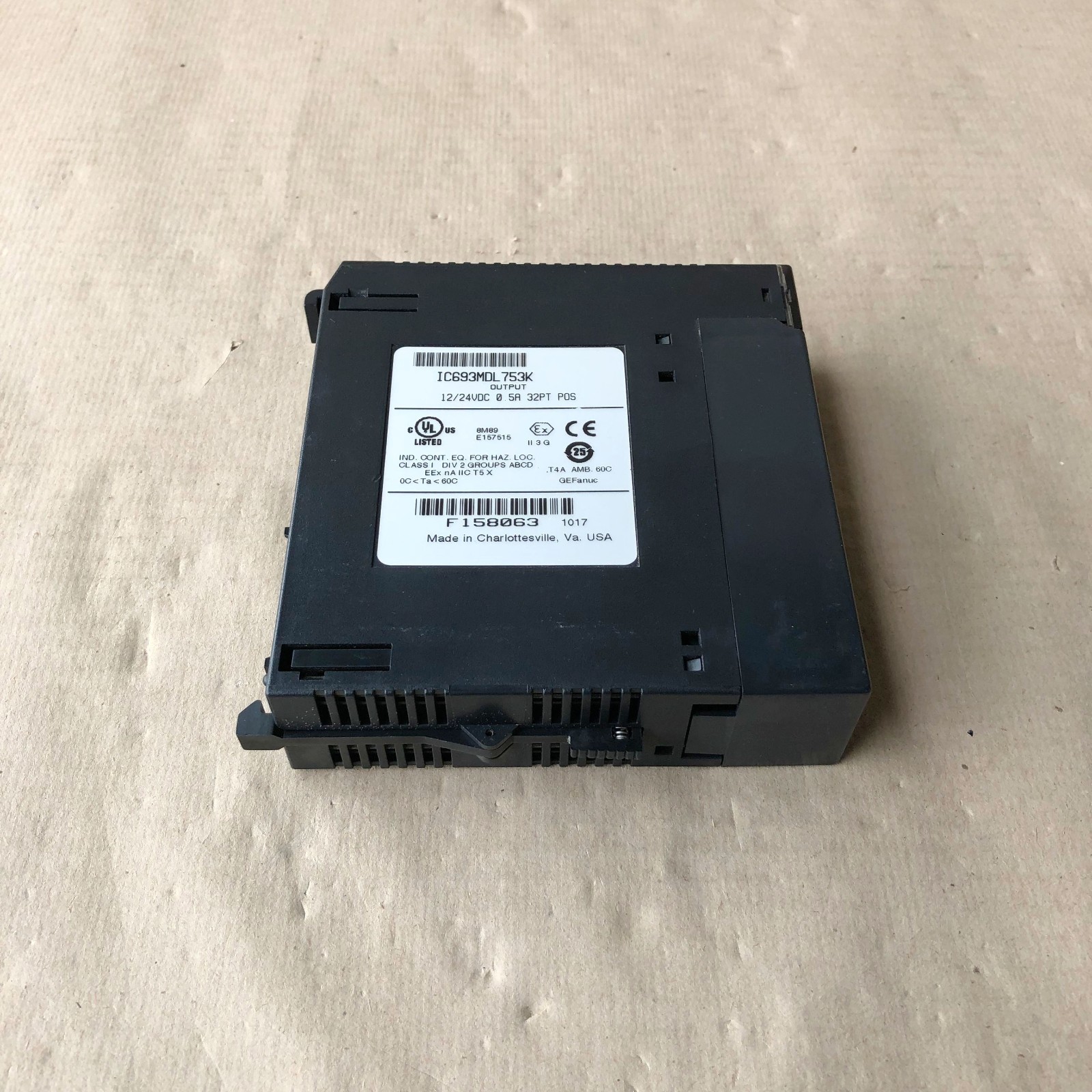 GE FANUC IC693MDL753K OUTPUT MODULE 12/24VDC