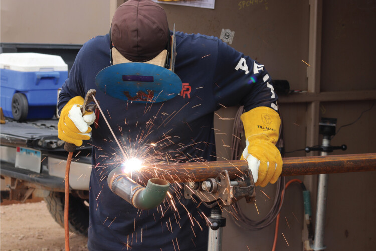Tillman 50 Top Grain Premium Split Cowhide Fleece Lined MIG Welding Gloves