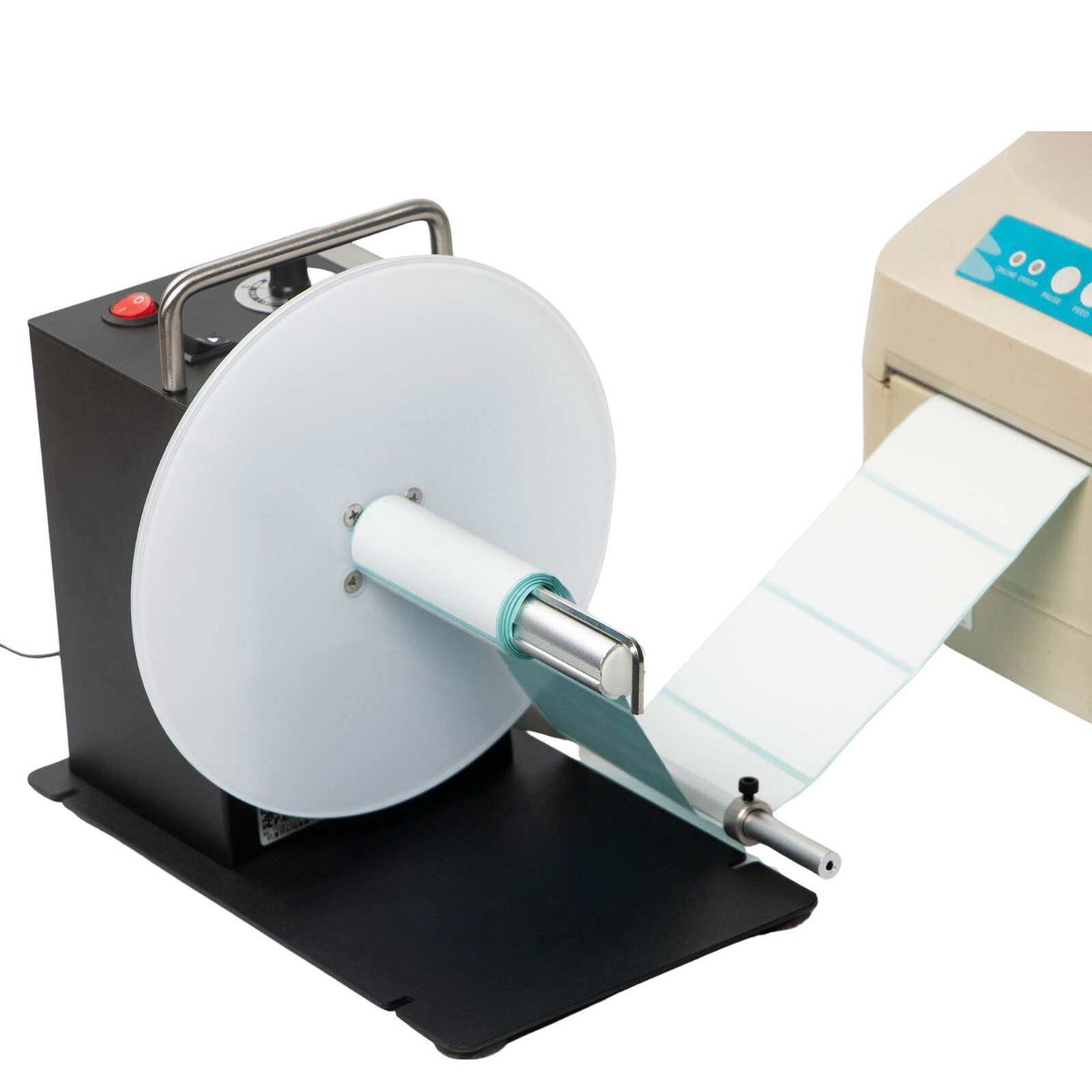 Automatic Label Rewinder Speed Adjustable 110V-240V Core Holder 1″ 1.5″ 3″