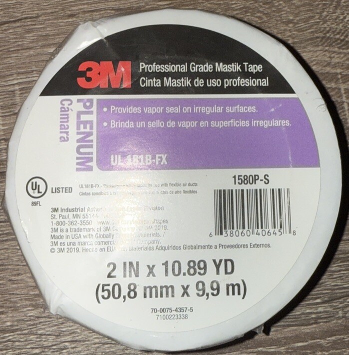 3M Professional Grade Mastik Foil Tape UL181B-FX