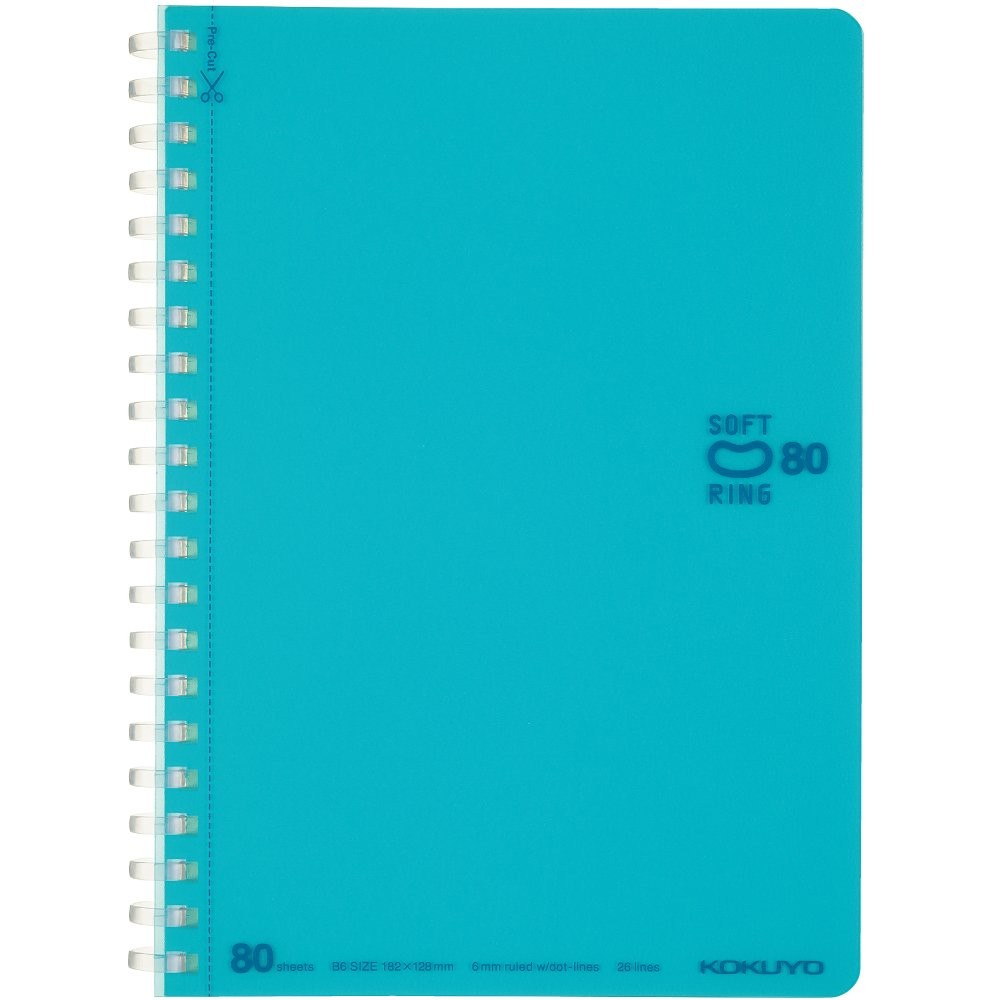 KOKUYO Spiral Lined Notebook, 7.2» x 5» Pastel Journal Office Product