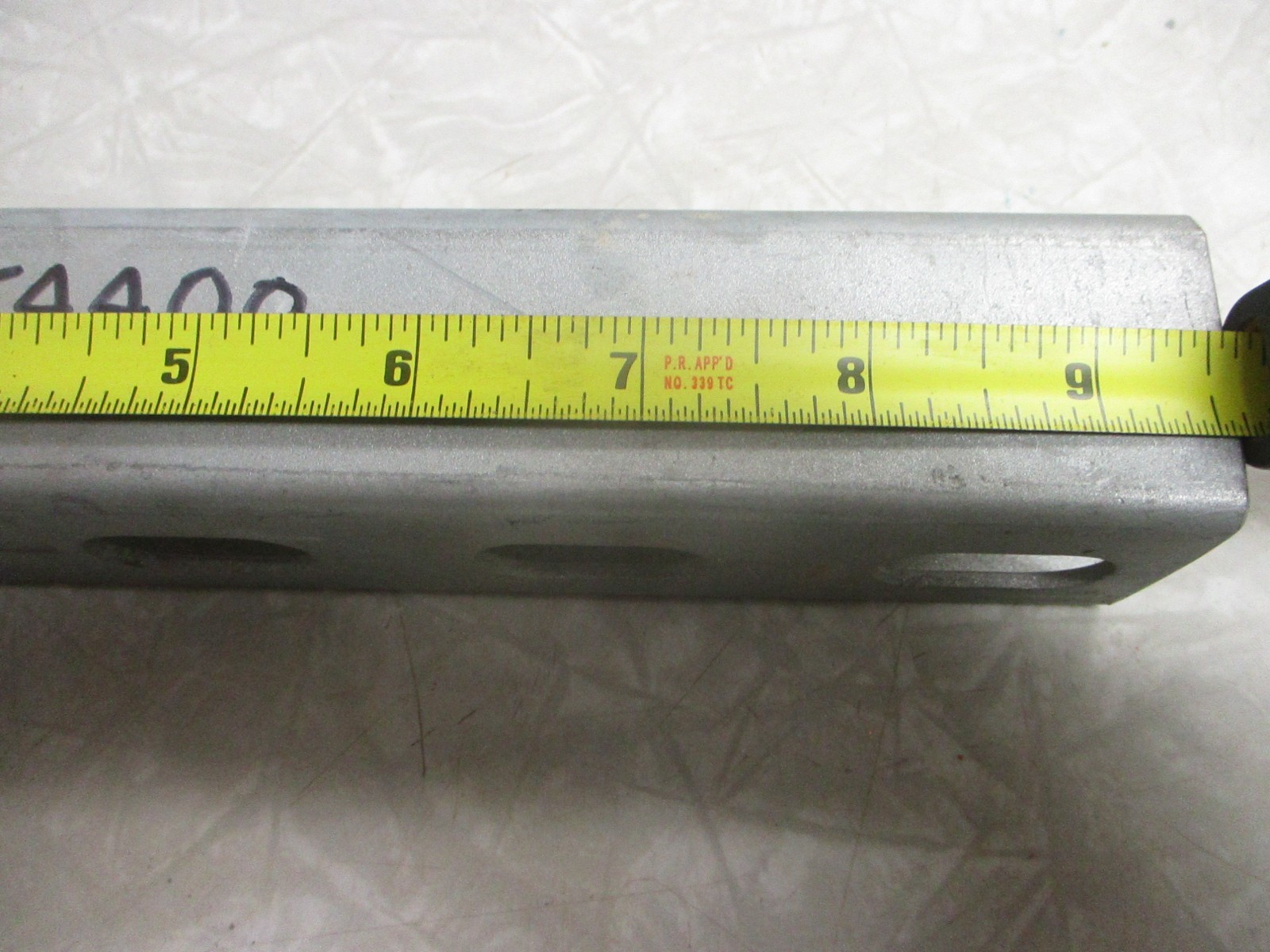 1-5/8″ Slotted Strut Channel 90-Degree Bend Bracket 8″ x 9-1/2″, Plated