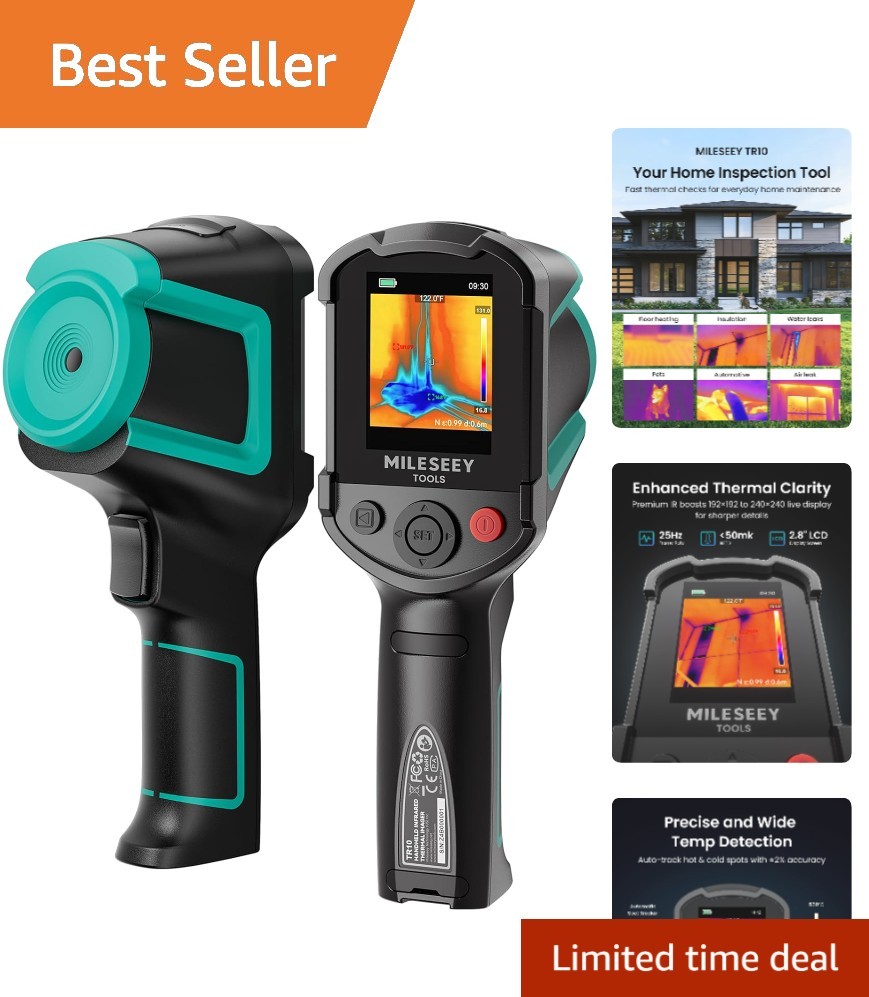 Handheld Infrared Thermal Imager – Super Resolution, Adjustable Emissivity